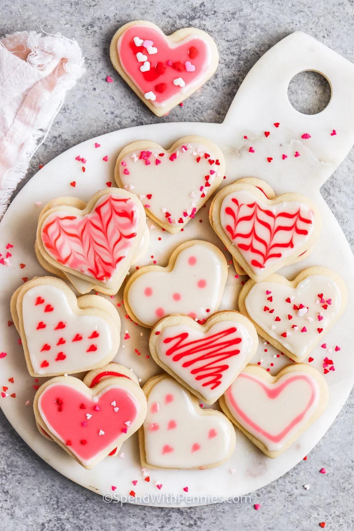 leckere valentinstag kekse mit zuckerglasur