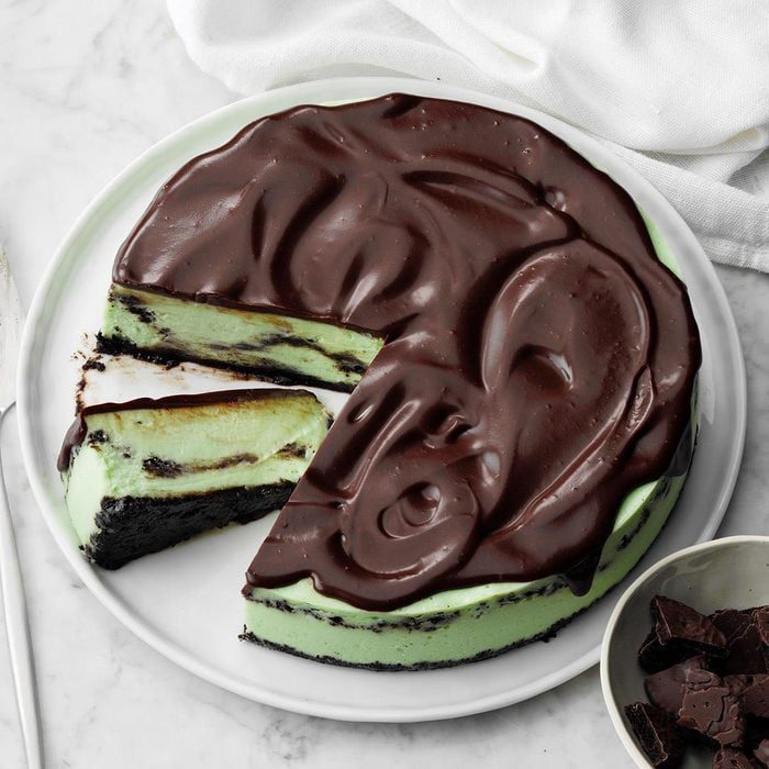 mint chocolate cheesecake 1