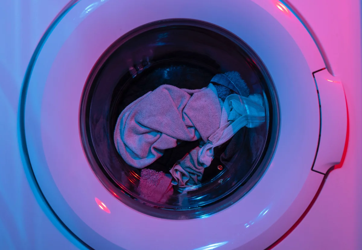 waeche waschen in der waschmaschine