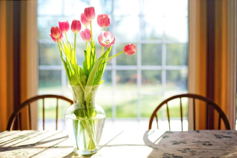 blumen haltbar machen sonne fenster blumenstrauss