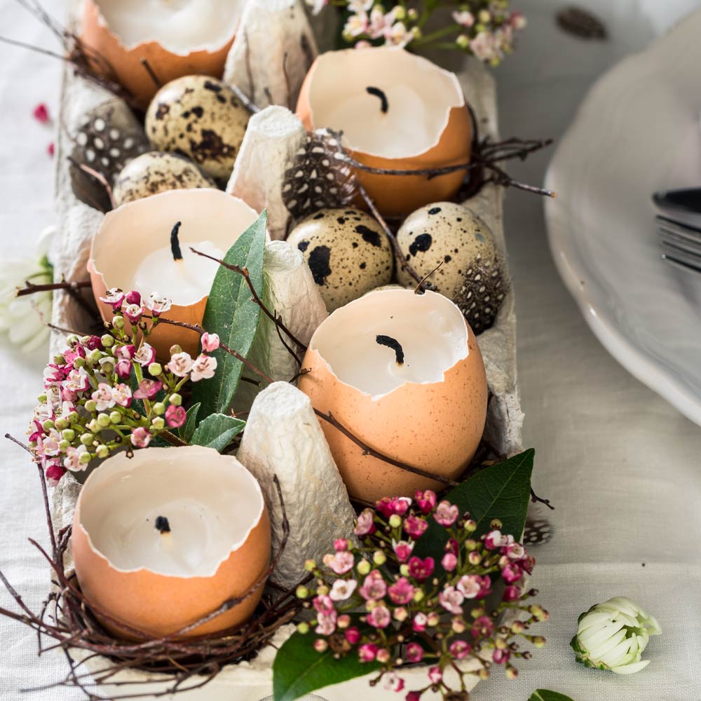 easter decorations ideas eggs candles flowers 10