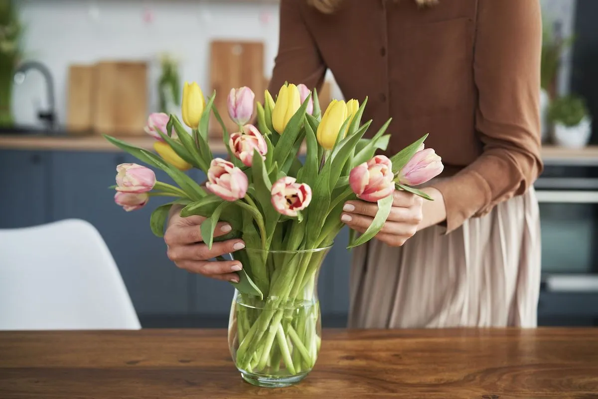 so koennen sie tulpen in der vase laenger haltbar machen