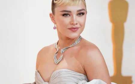 florence pugh baby bangs oscars 2023