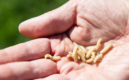 maden in der kueche loswerden larven in hand