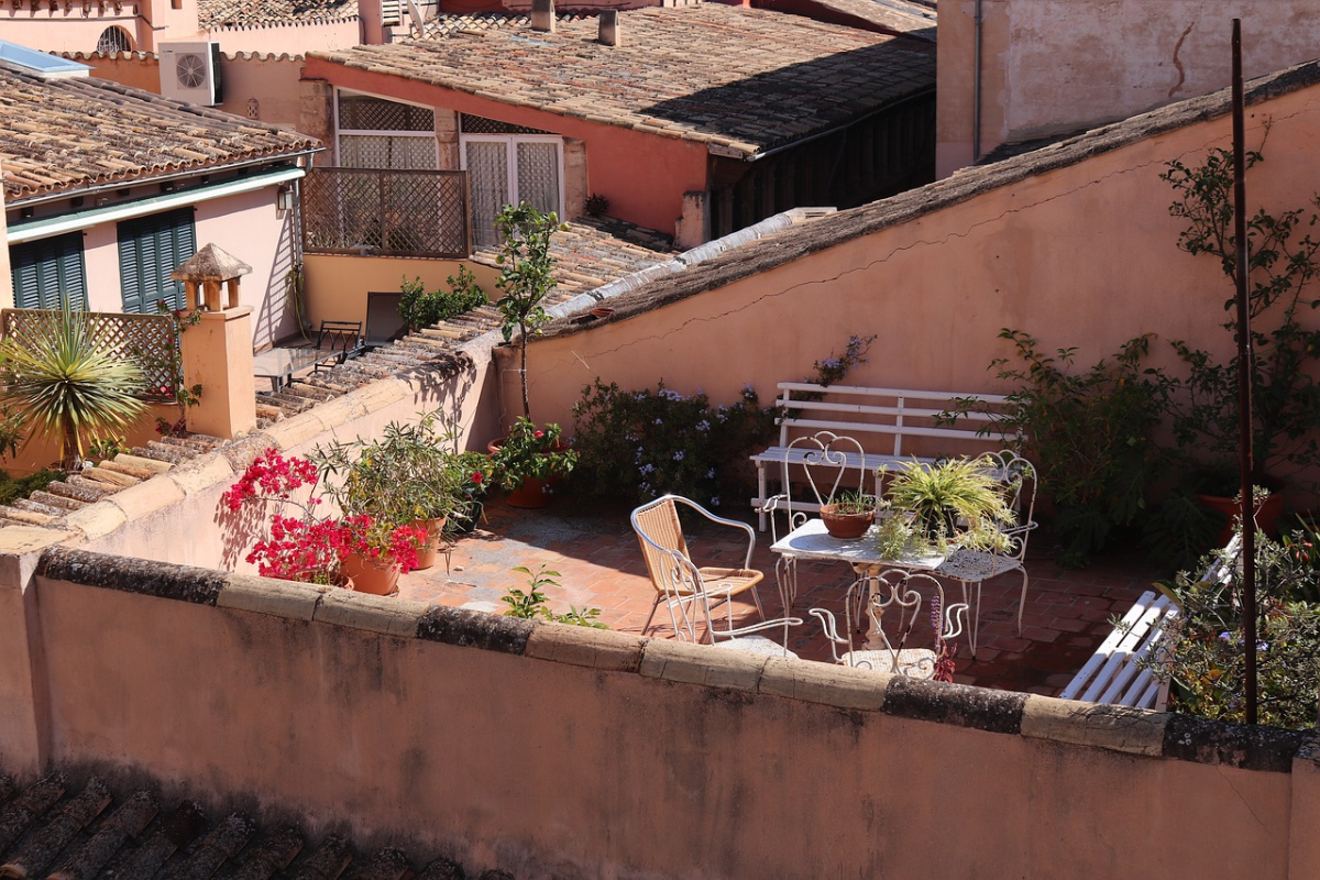 terrasse mediterran einrichten klassische sicht