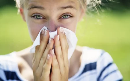 allergischer schnupfen rhinitis nase flüssigem ausfluss
