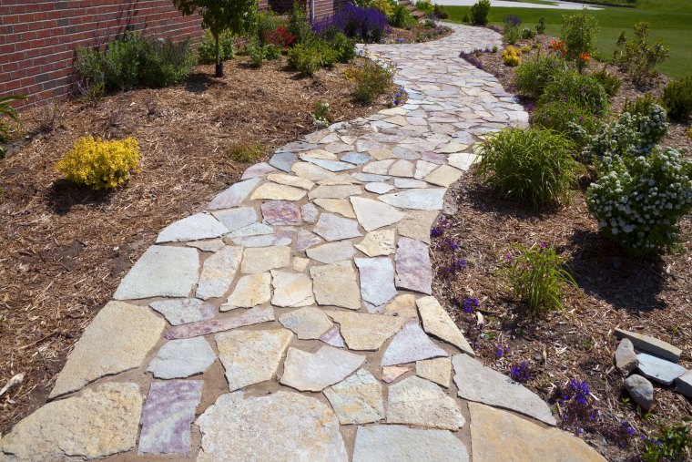 landscaping accents colorful natural paved field stone sidewalk yard path 157485573 5c2435dd46e0fb00017e0fe3