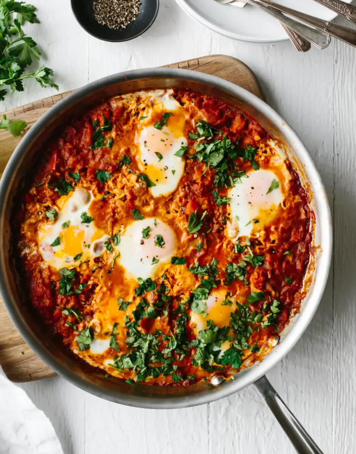 rezepte ohne fleisch shakshouka vegetarisches gericht abendessen