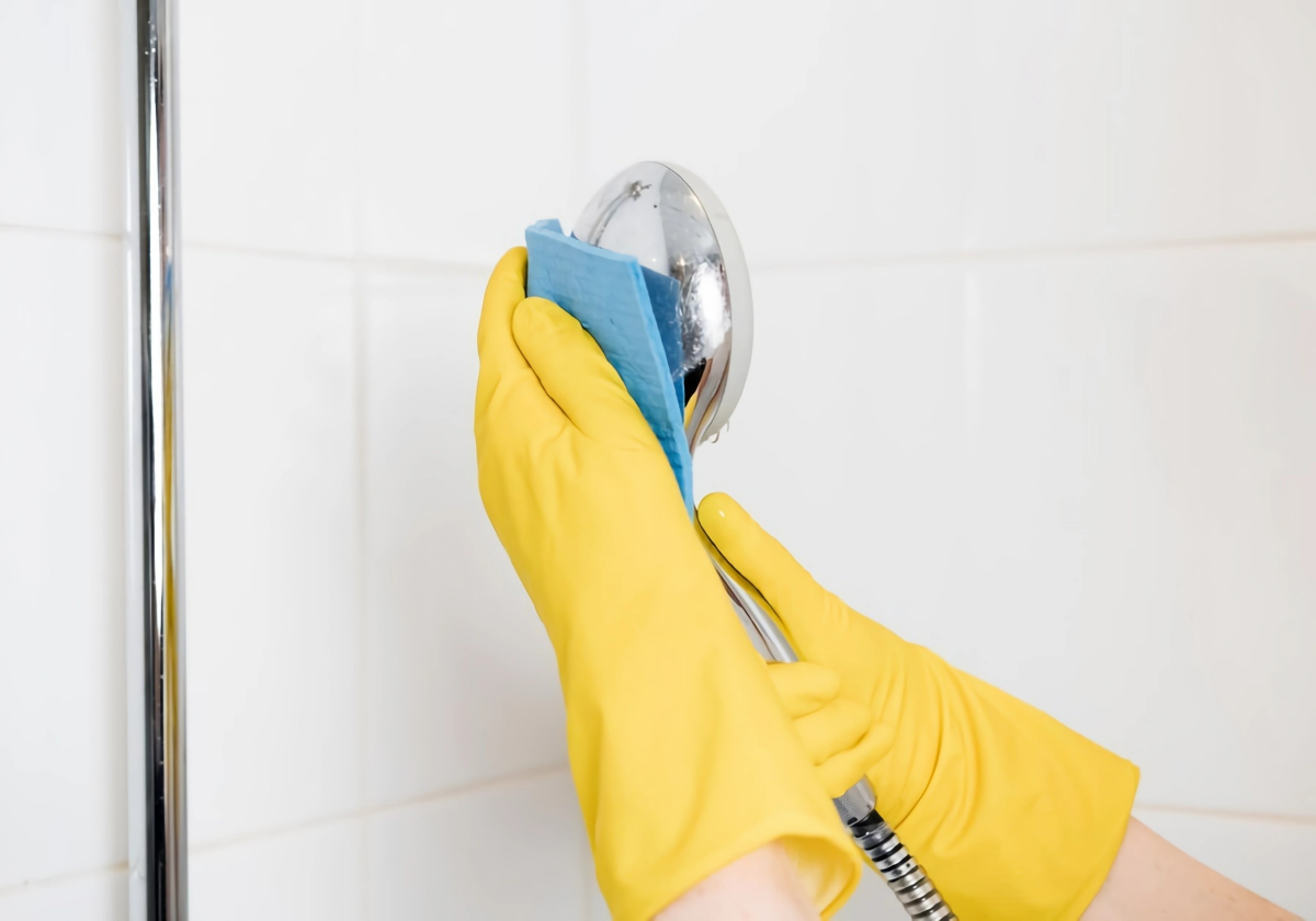 dusche mit hausmitteln reinigen badezimmer putzen ohne chemie