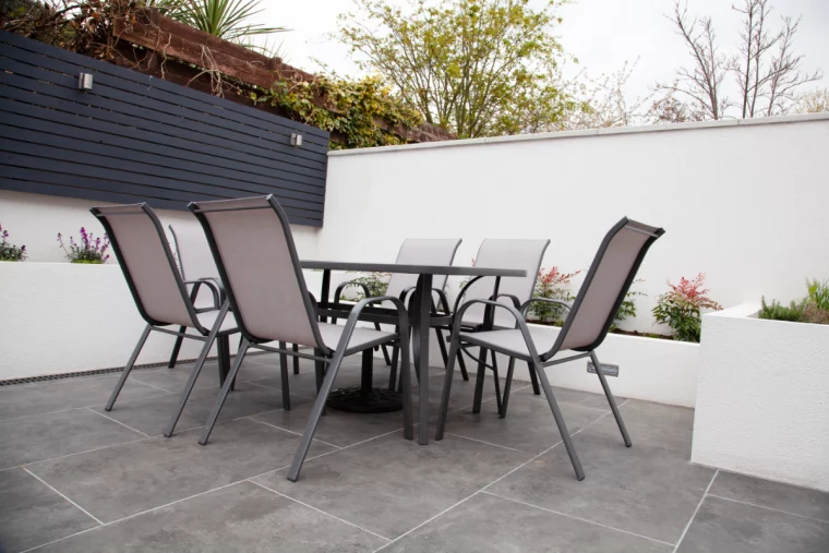 gartenstuehle und tisch aus aluminium oder stahl