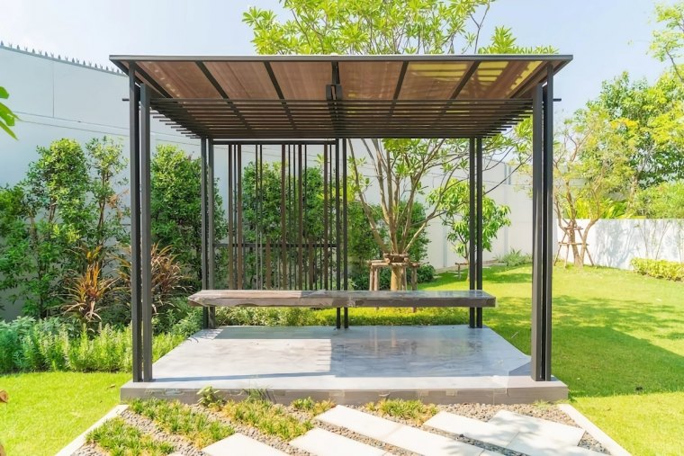 pergola uerberdachung im garten sitzplatz im aussenbereich schaffen