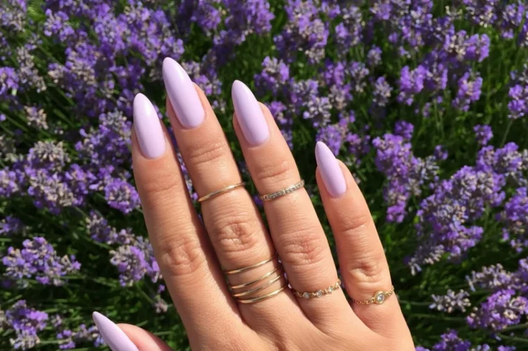 lavender latte milky nails