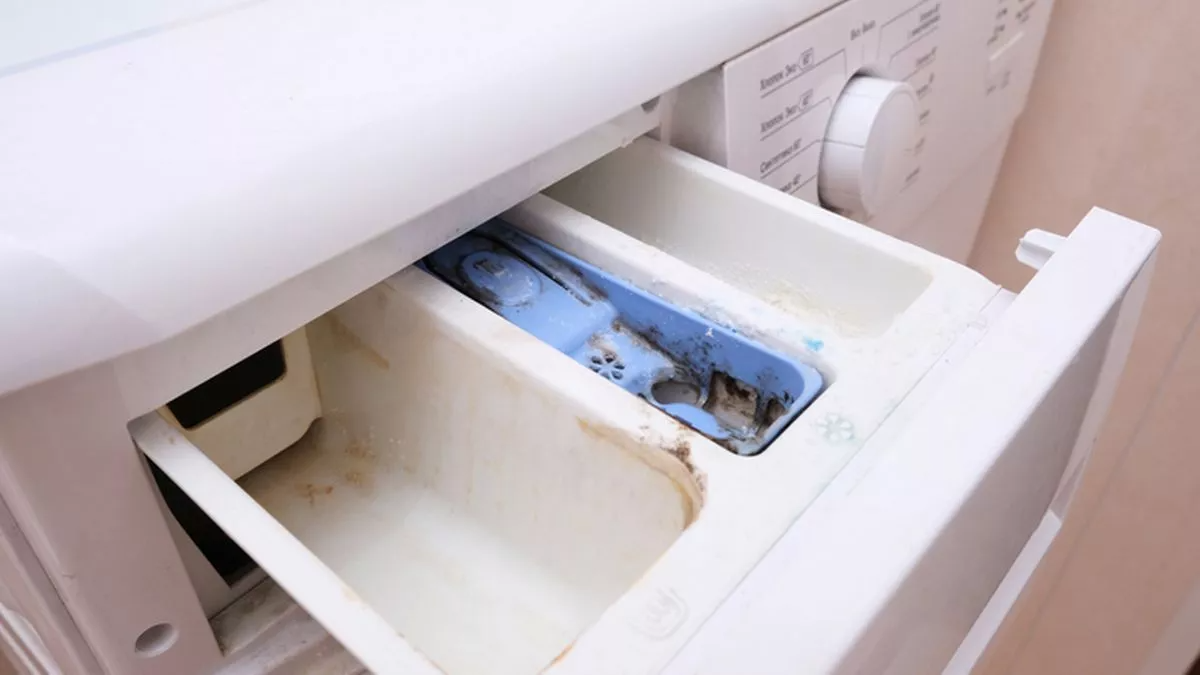 reinigung der waschmittelschublade der waschmaschine