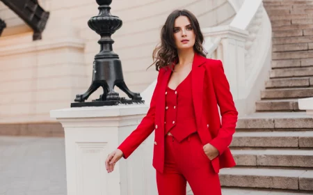 blazer trend 2023 trendige blazerfarben rot