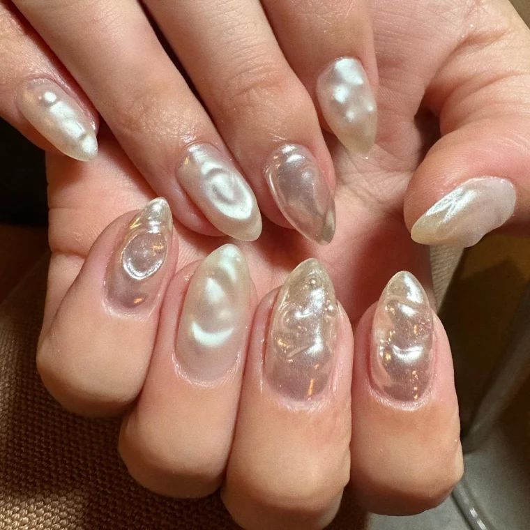 kimkimnails pearl nails