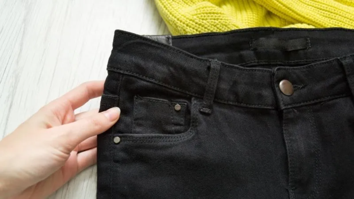 vorbereitung schwarzer jeans zum waschen