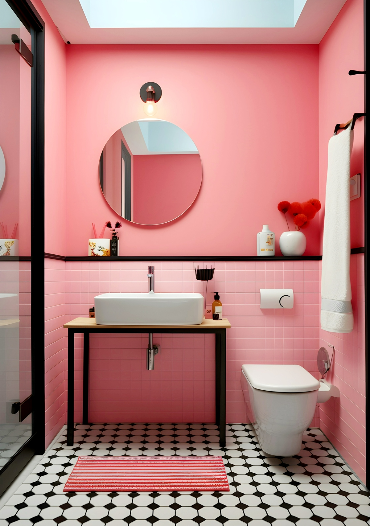 anti feuchtigkeits und аnti kondensationsfarben im badezimmer rosa baddesign