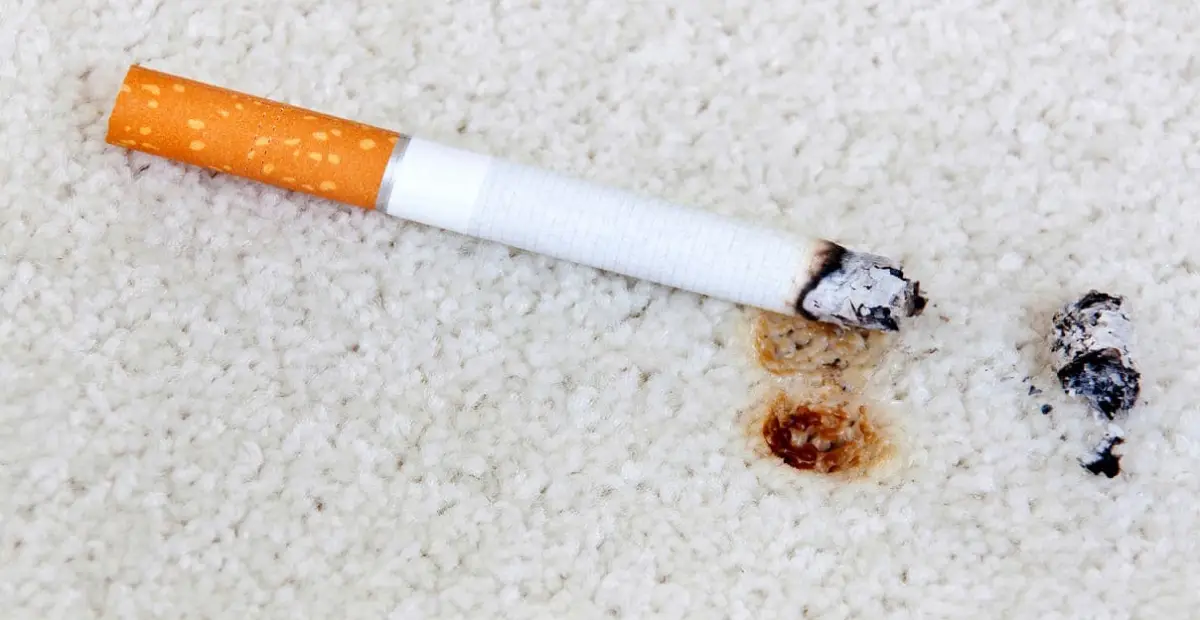 nikotinflecken aus teppich entfernen zigarette auf dem teppich macht flecke und loch
