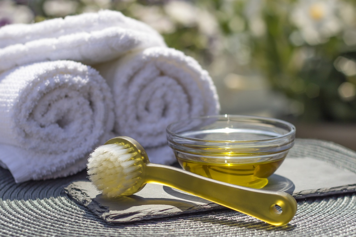 olivenoel massage gegen ausschlag im gesicht