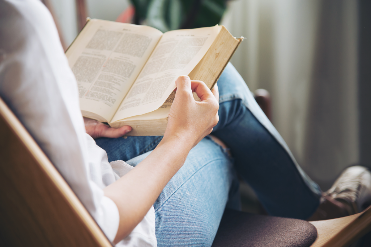 fraue die ein buch liest weihnachtszeit aktivitaeten