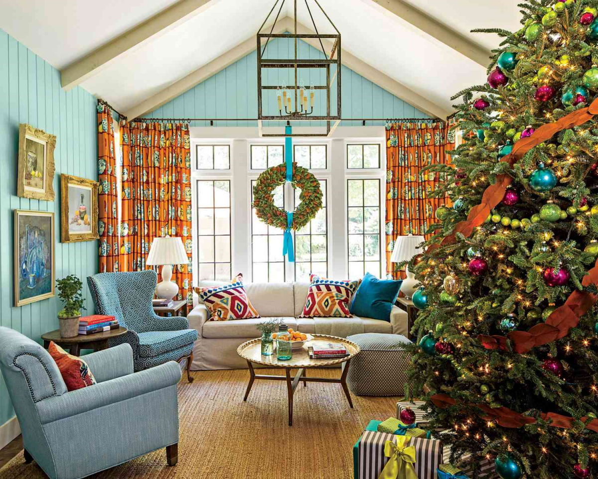 gemuetlich wohnzimmer weihnachtlich dekoriert und dekoideen