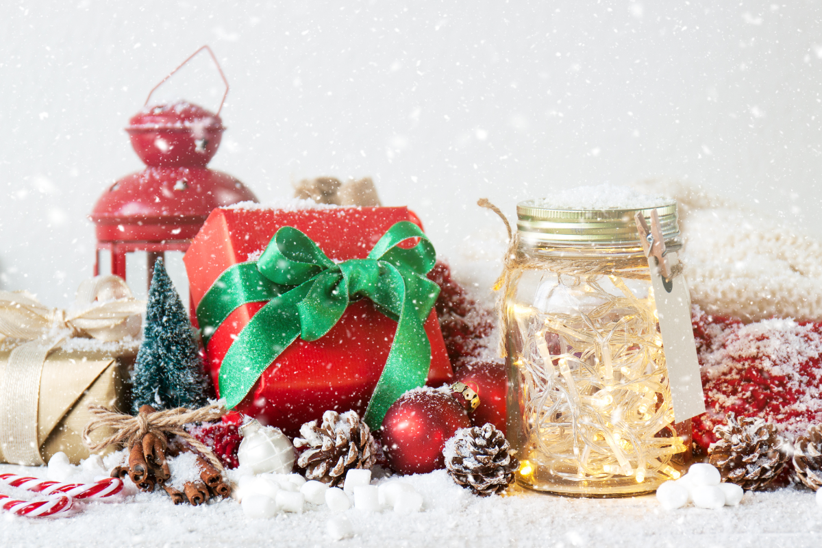 glаеser weihnachtlich dekorieren einmachglas mit lichter