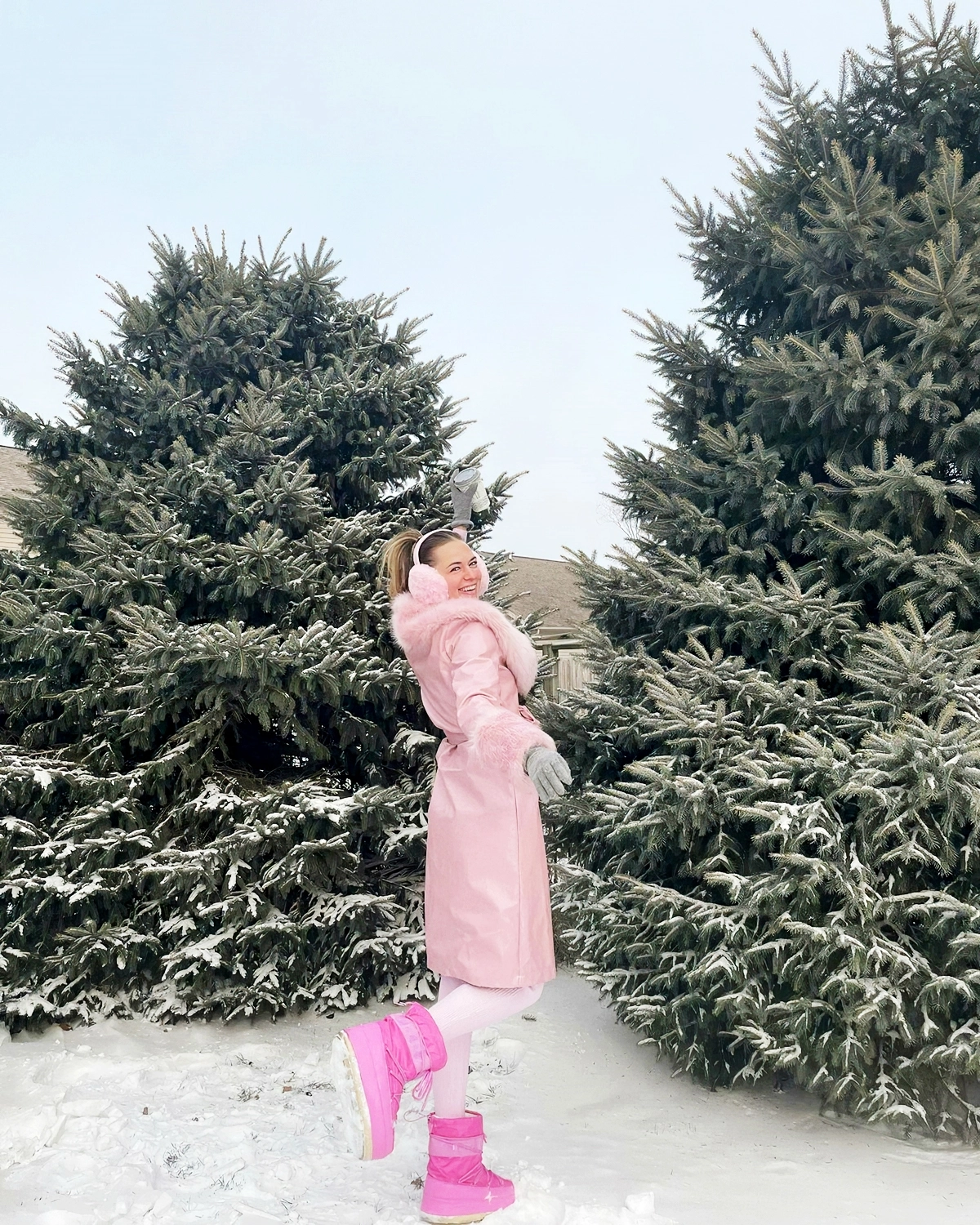 barbie outfits fuer den winter einteroufit damen rosa laurenluto