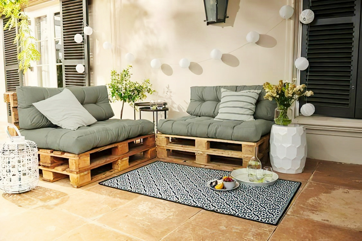 gestaltungsideen mit palettenkissen sofa aus paletten usdaac