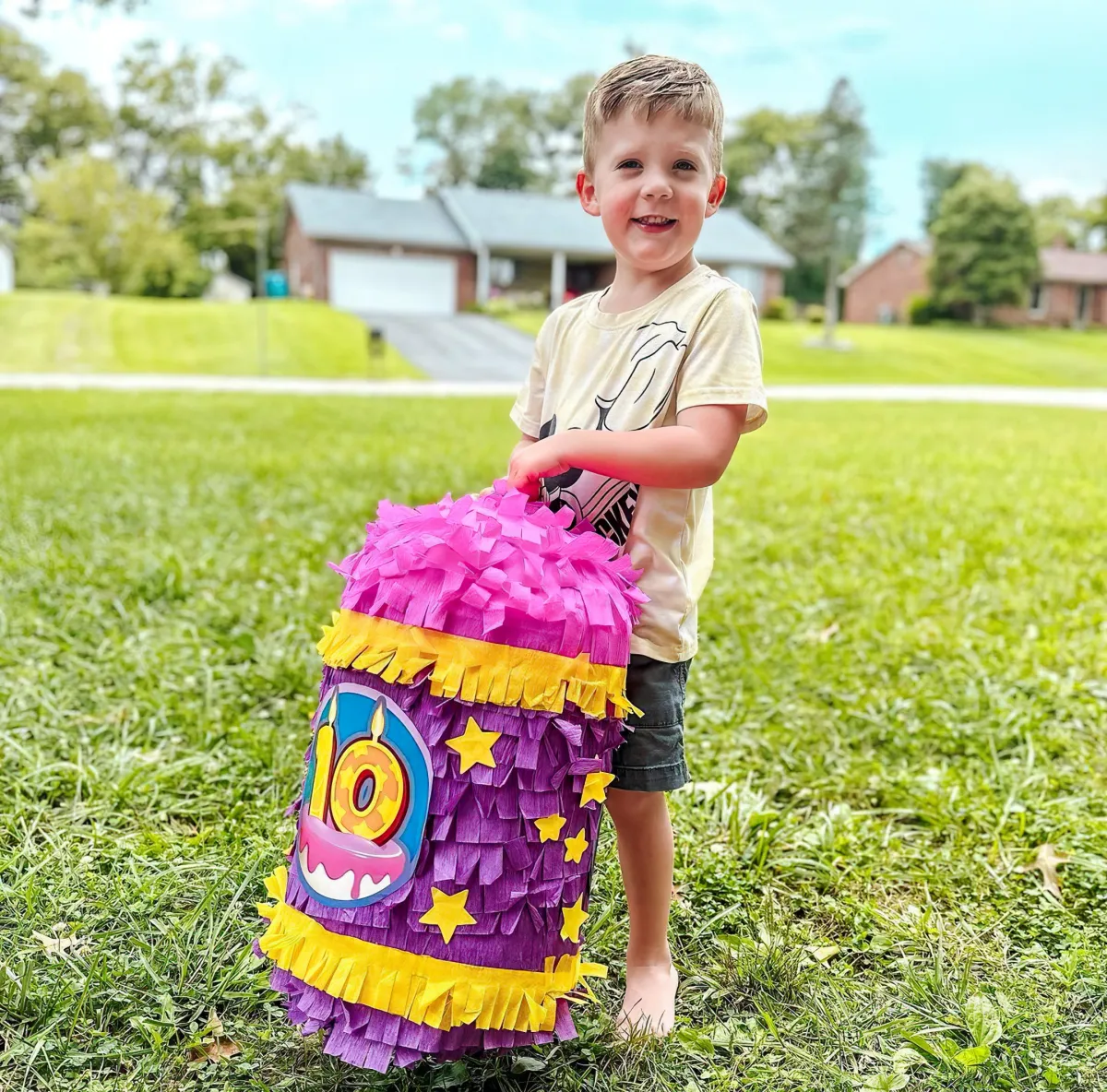 kindergeburtstag ideen zum selbermachen diy piñata