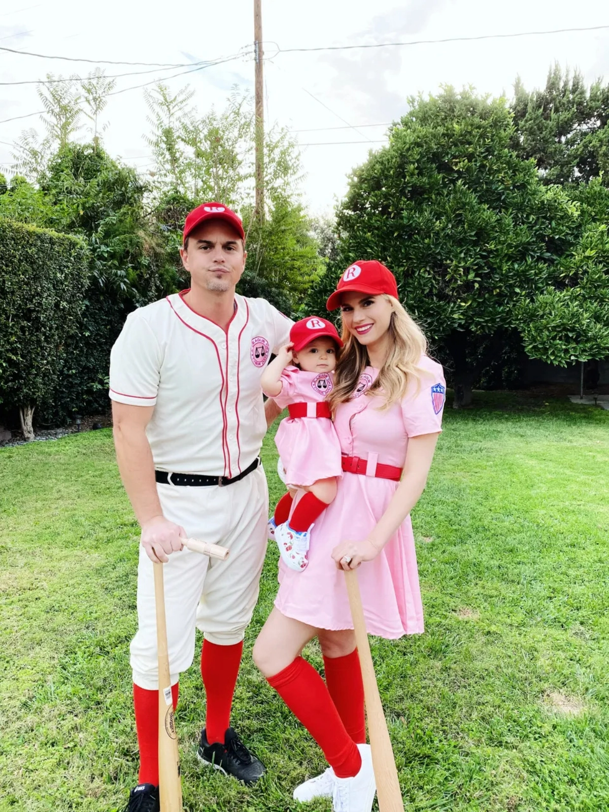 paar kostueme baseball spieler familie kellylkruger