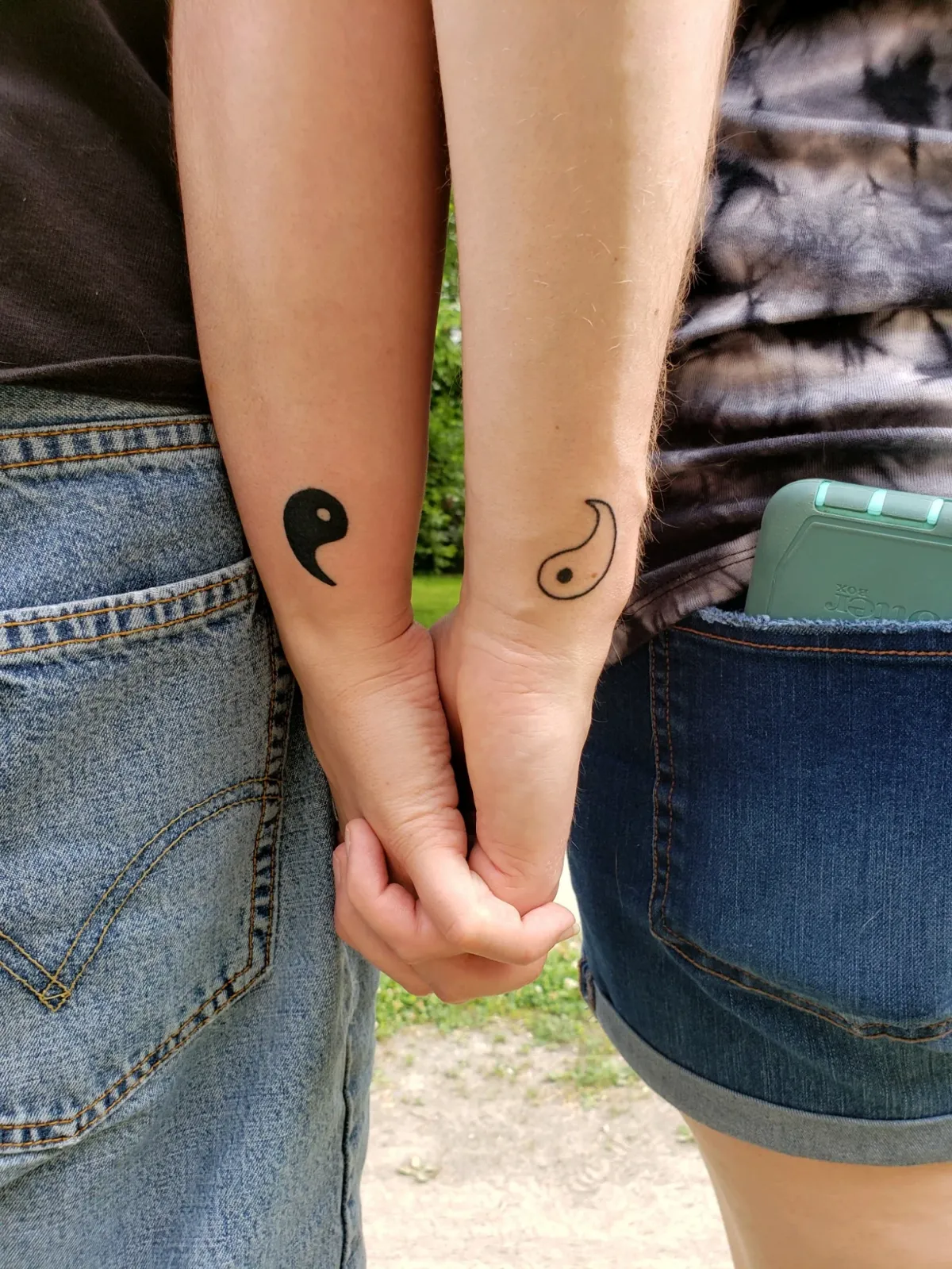 yin yang partner tattoo