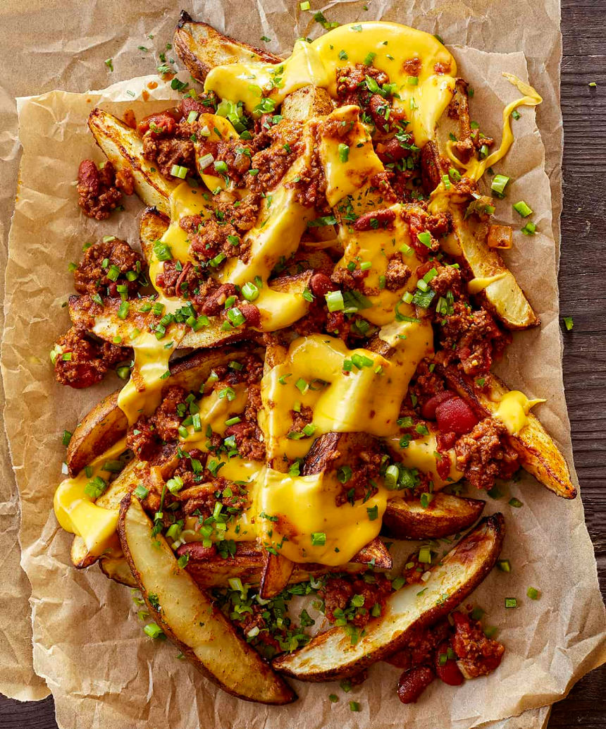 chilli cheese pommes