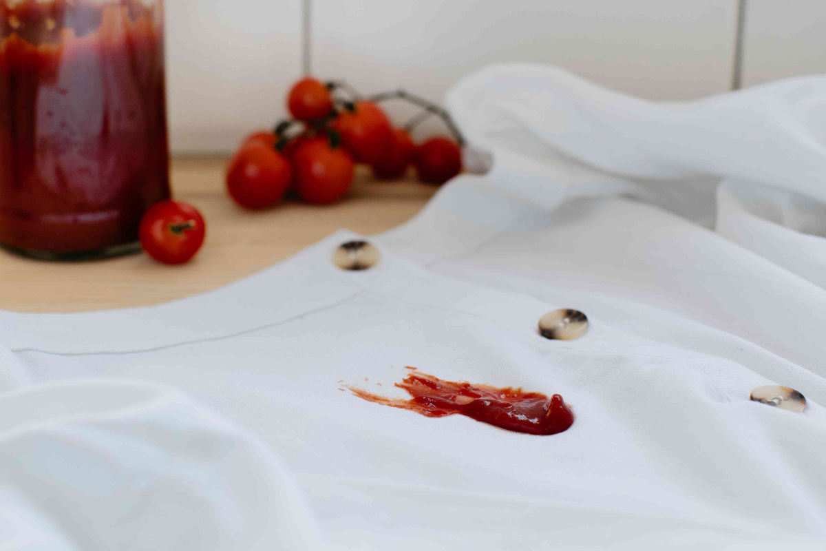 reinigung von ketchup flecken
