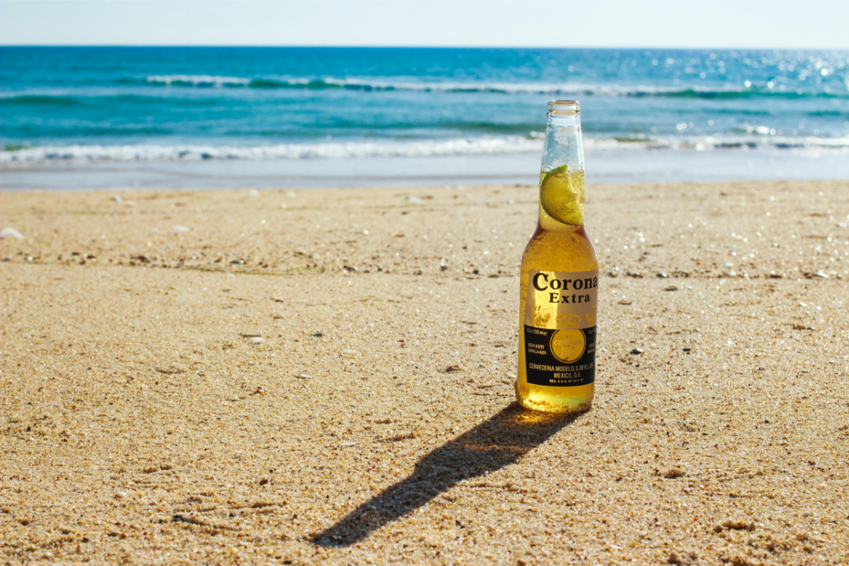 corona bier am strand