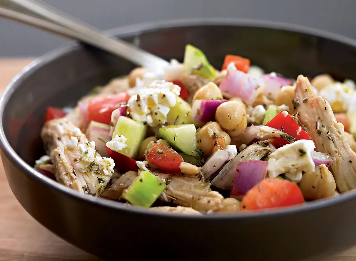 gesunder griechischer salat