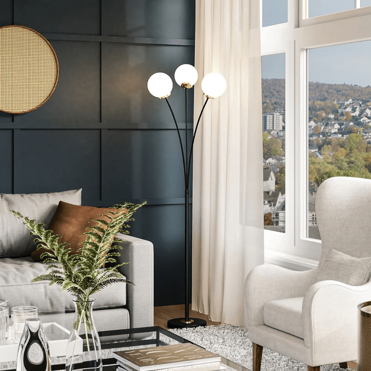 moderne lampen fuer ein elegantes wohnzimmer 2024