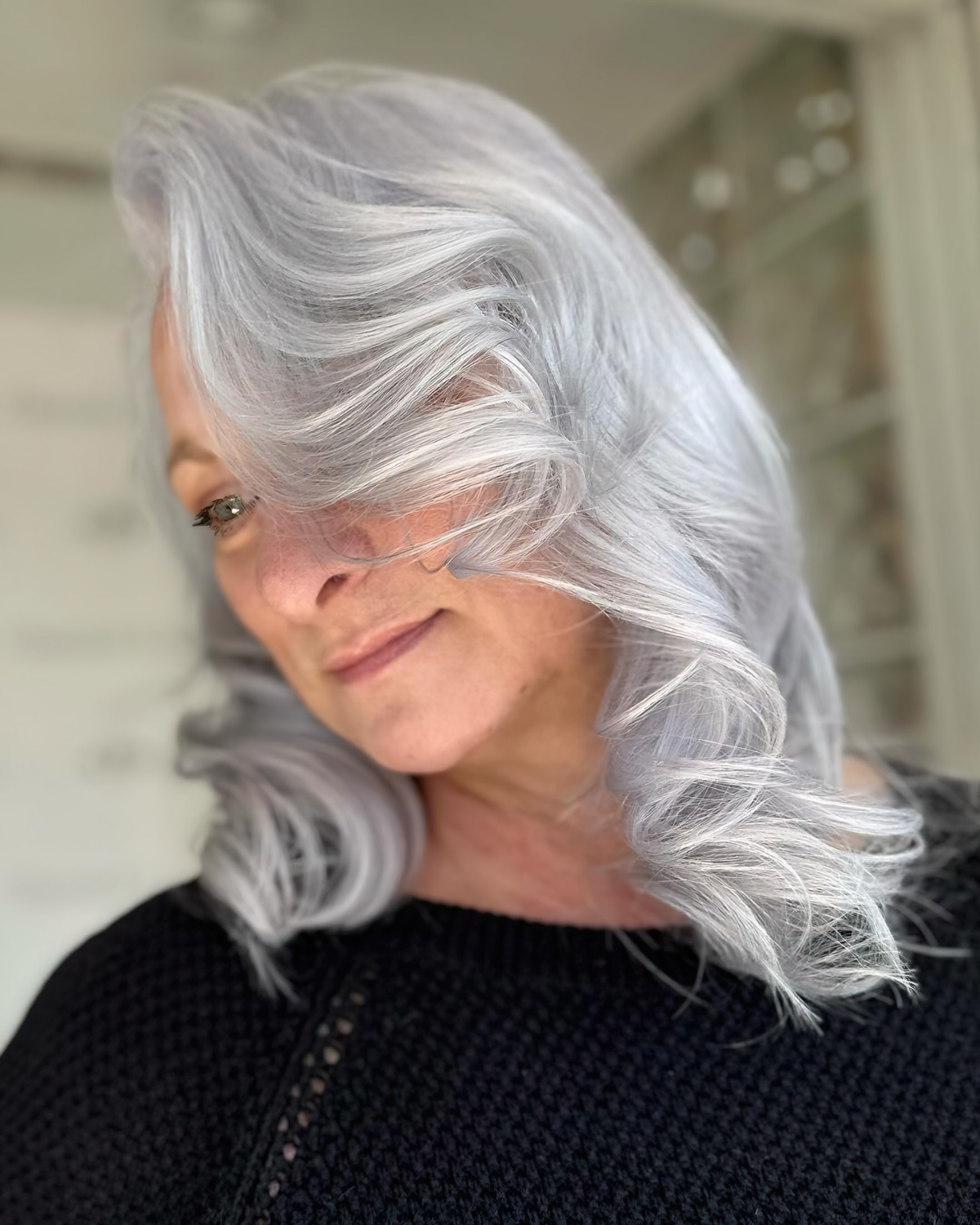 perlweiss grey blending frauen ab 60 hair by seannemcek und daniellouissalon