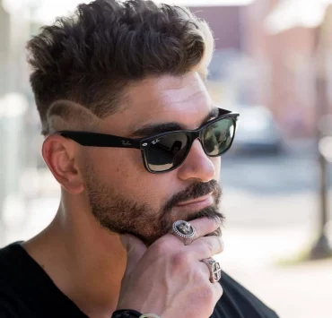 undercut mit fade gewellte haare männer