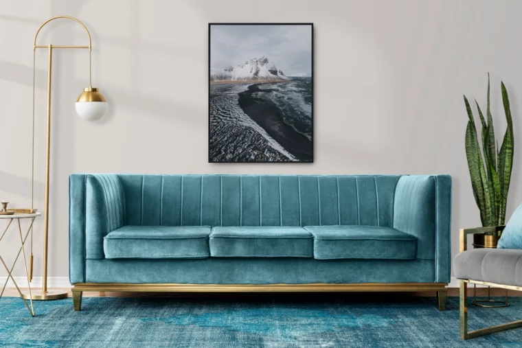 luxusmoebel zu guenstigem preis designer sofa in blau
