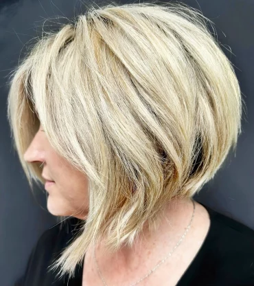 unkomplizierte frisuren mittellang ab 50 inverted bob lang vorne kurz hinten shmoakin hair