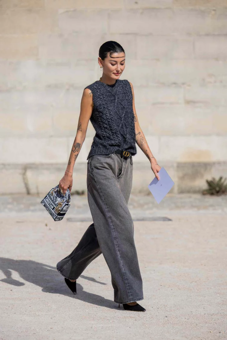 monochromes palazzo hosen outfit