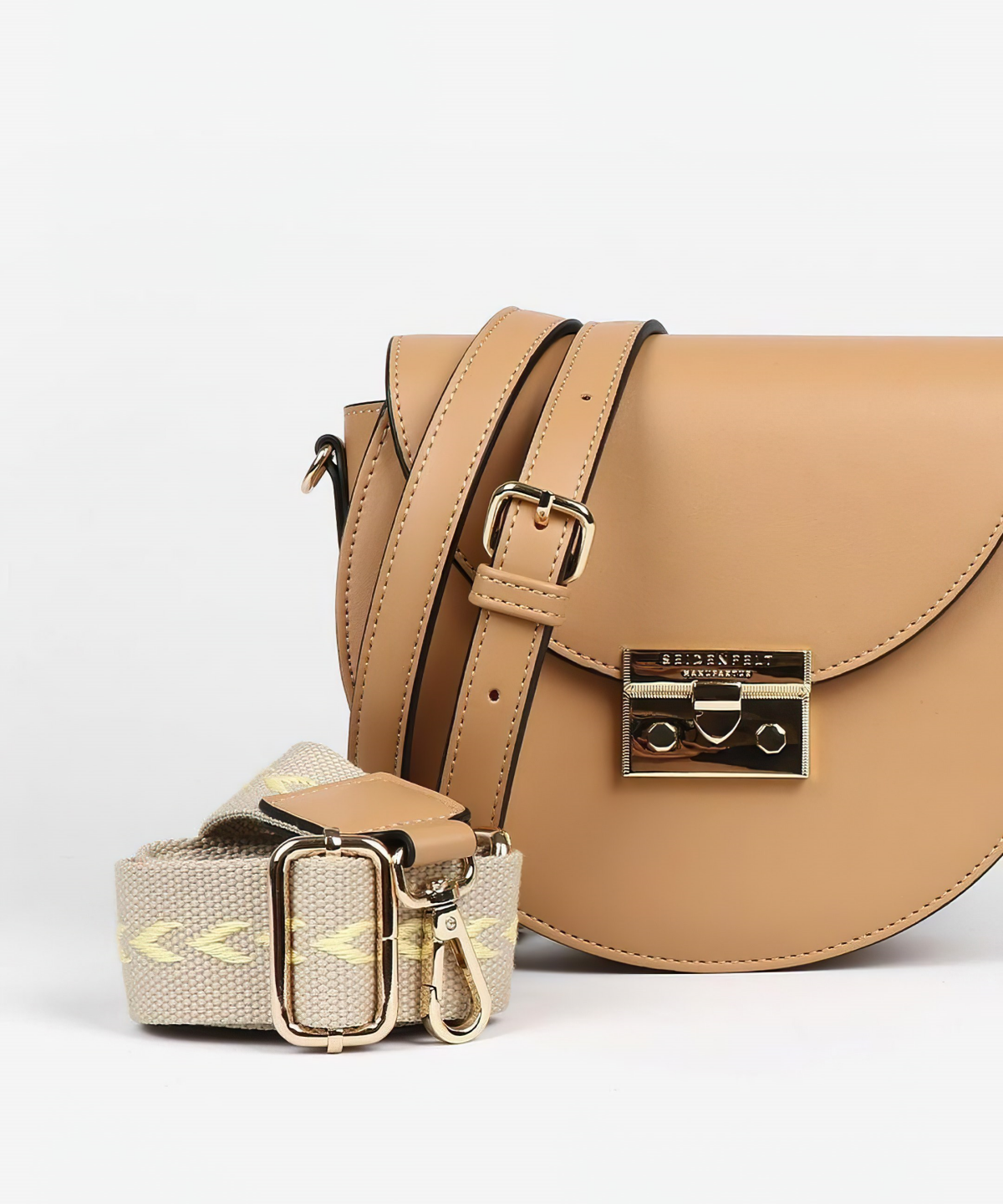 eine schoene tasche in beige die im 2024 aktuell ist