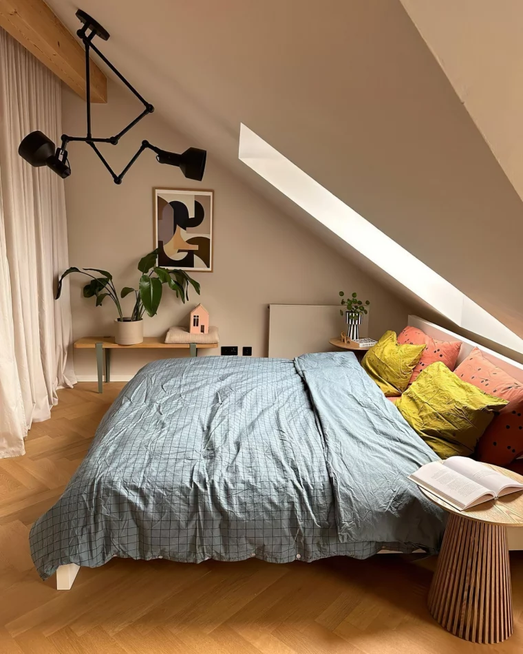 schlafzimmer mit dachscharege deko ideen hej sylwi