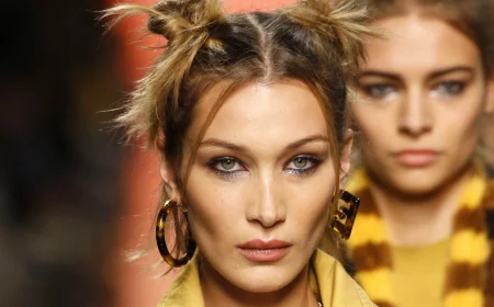 space buns bella hadid