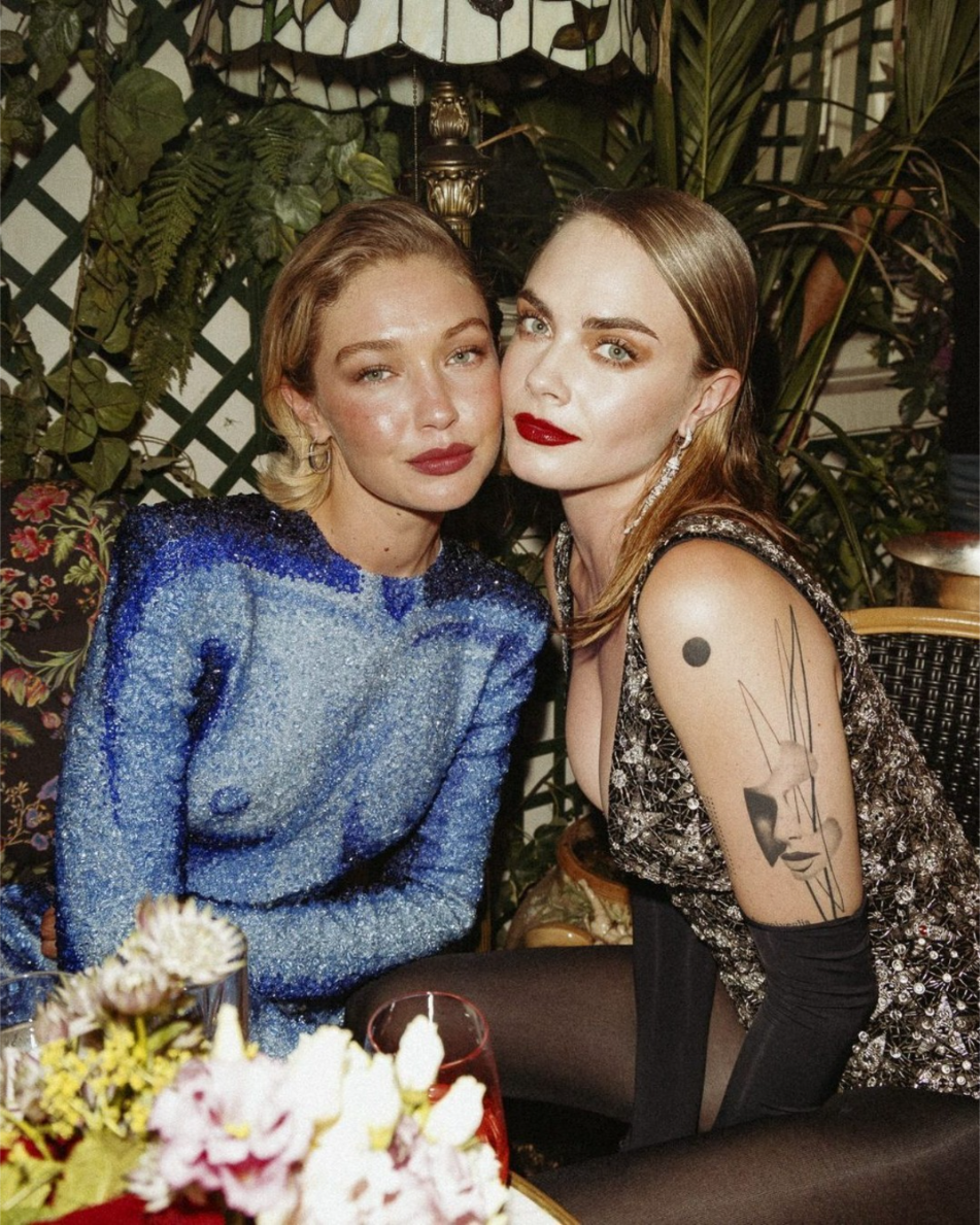 gigi hadid and cara delevigne vogue world afterparty 2024.jfif