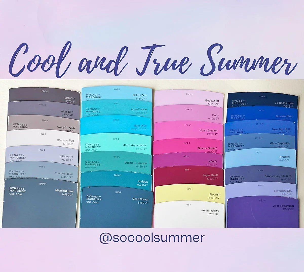 sommertyp farben beste farbpalette fuer cool und true summer socoolsummer