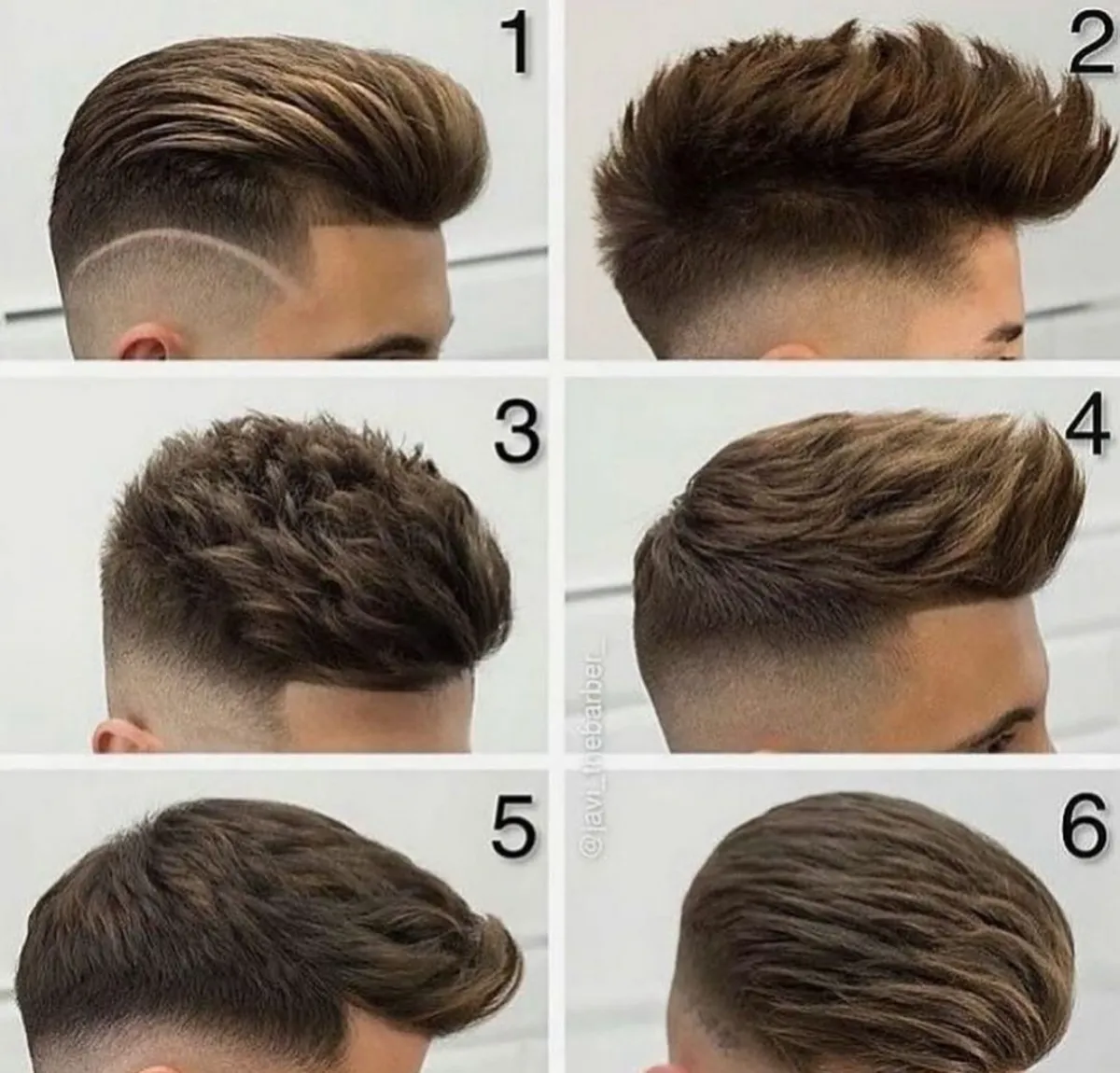 sechs fade cut haarchnitte moderne hairstyles männer