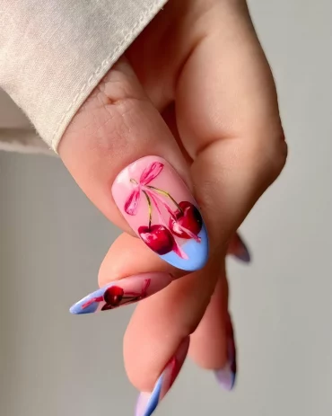 strawberry nails swaknails neuer nagel trend 2024