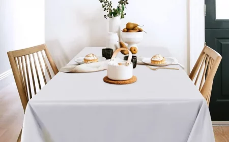 weiße tischdecke klassische elegante tischdeko