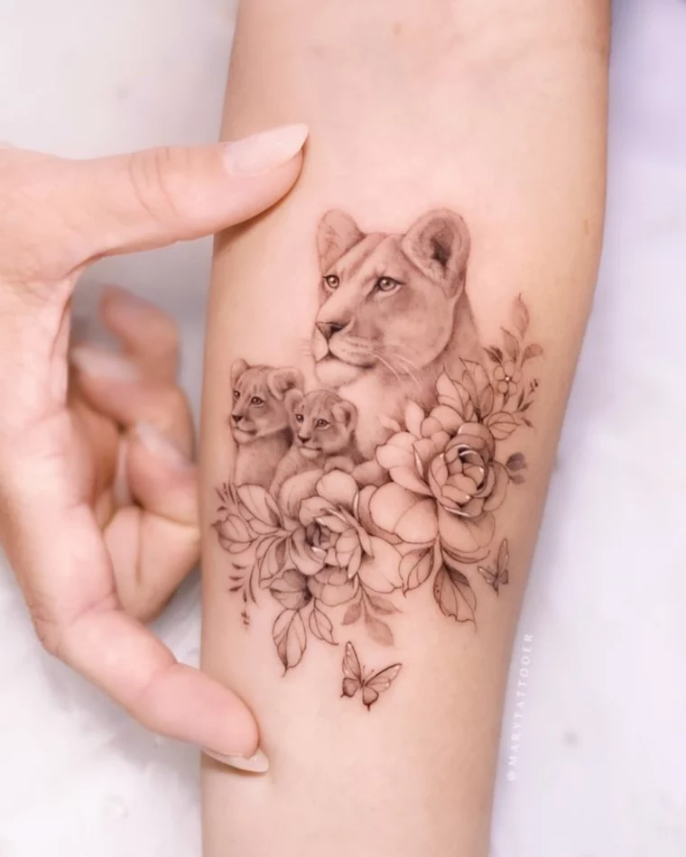 ein löwe tattoo